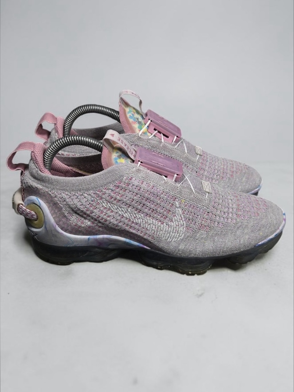 Nike Air VaporMax 2021 Flyknit Shoes Womens Size 8 Pink Sneakers CT1933-500